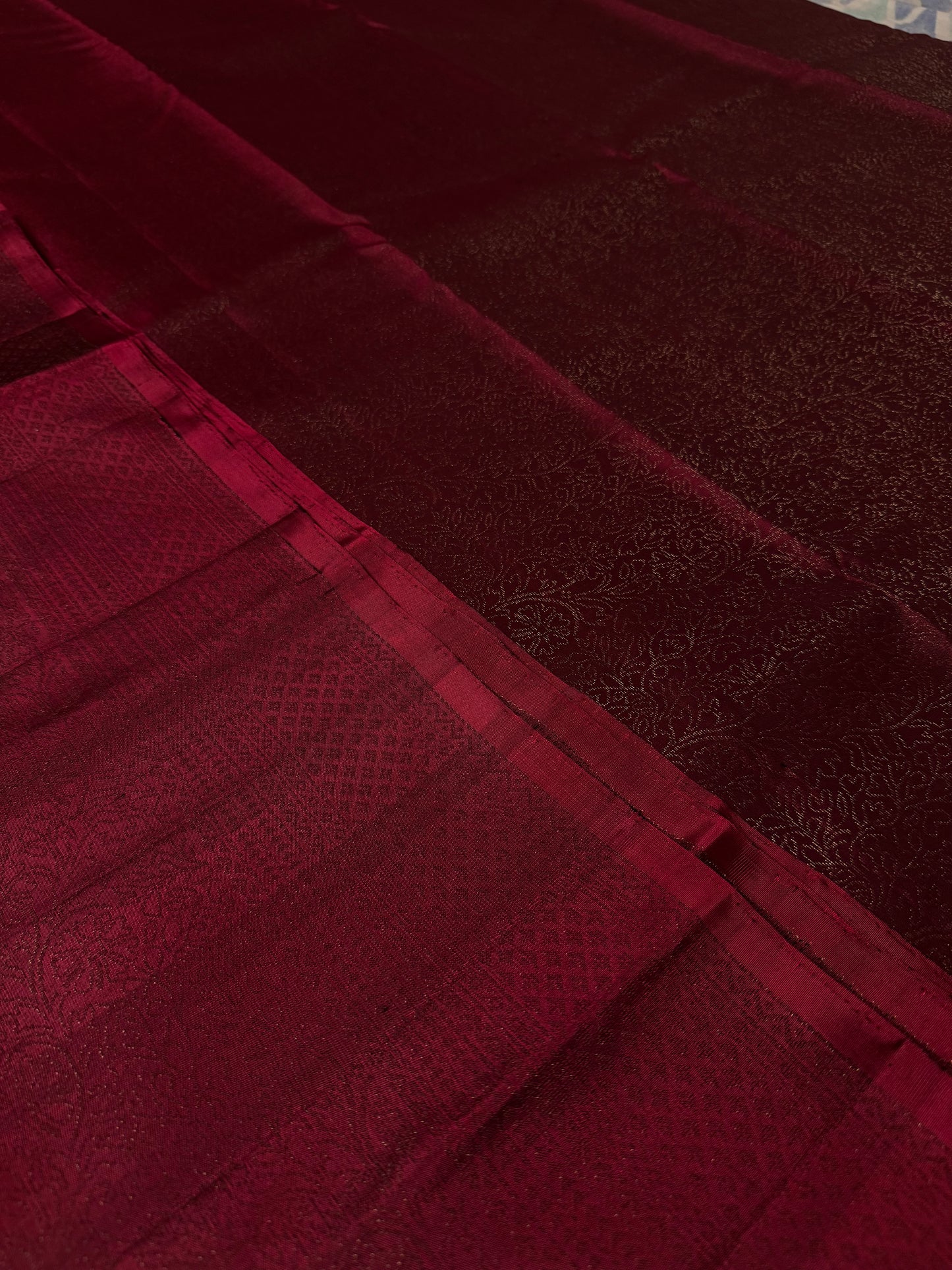 Fayra - Deep Tyrian Purple Soft Silk Saree
