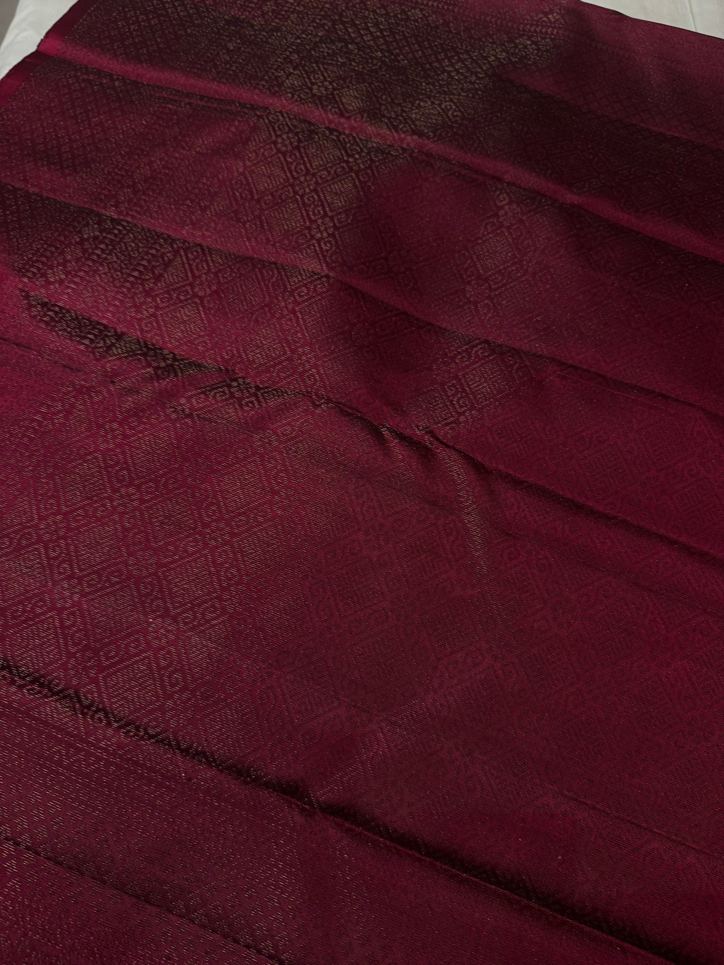 Fayra - Deep Tyrian Purple Soft Silk Saree