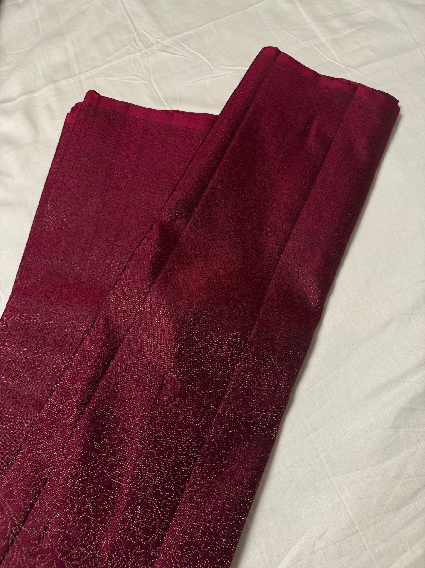 Fayra - Deep Tyrian Purple Soft Silk Saree