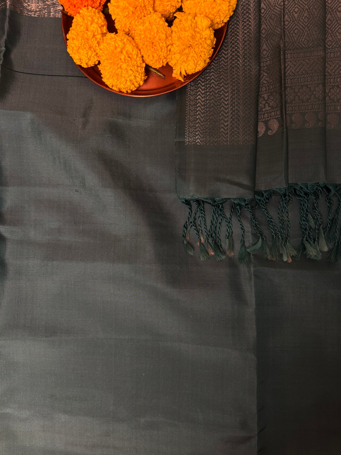 Tavira – Lustrous Sky Blue Soft Silk Saree with Delicate Sheen