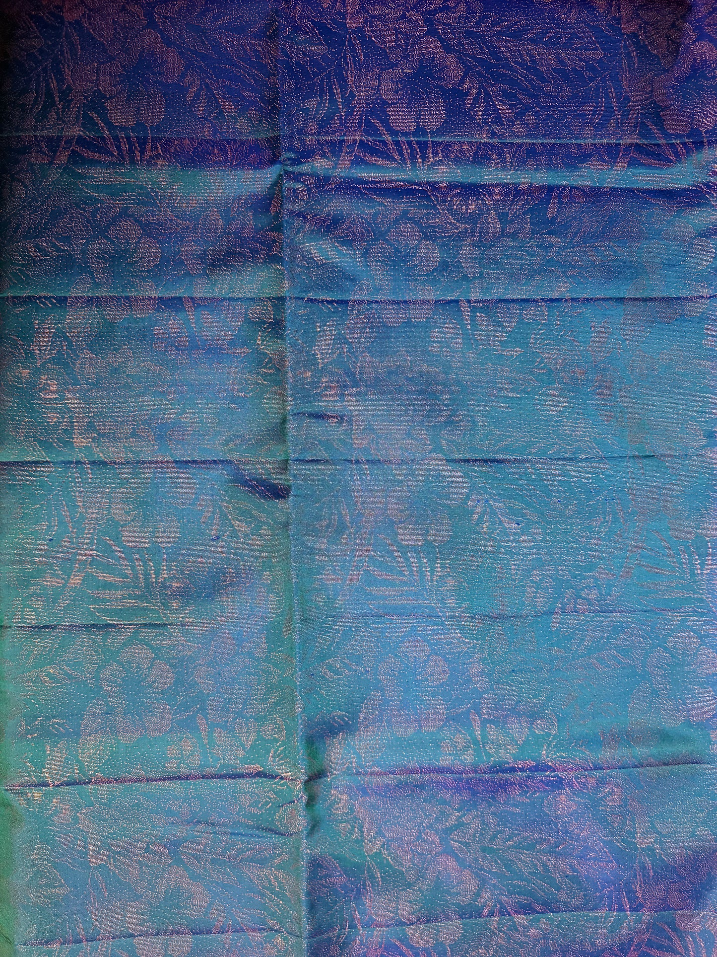 Vyanra- Blue Soft Silk Saree with Metallic Zari Weave