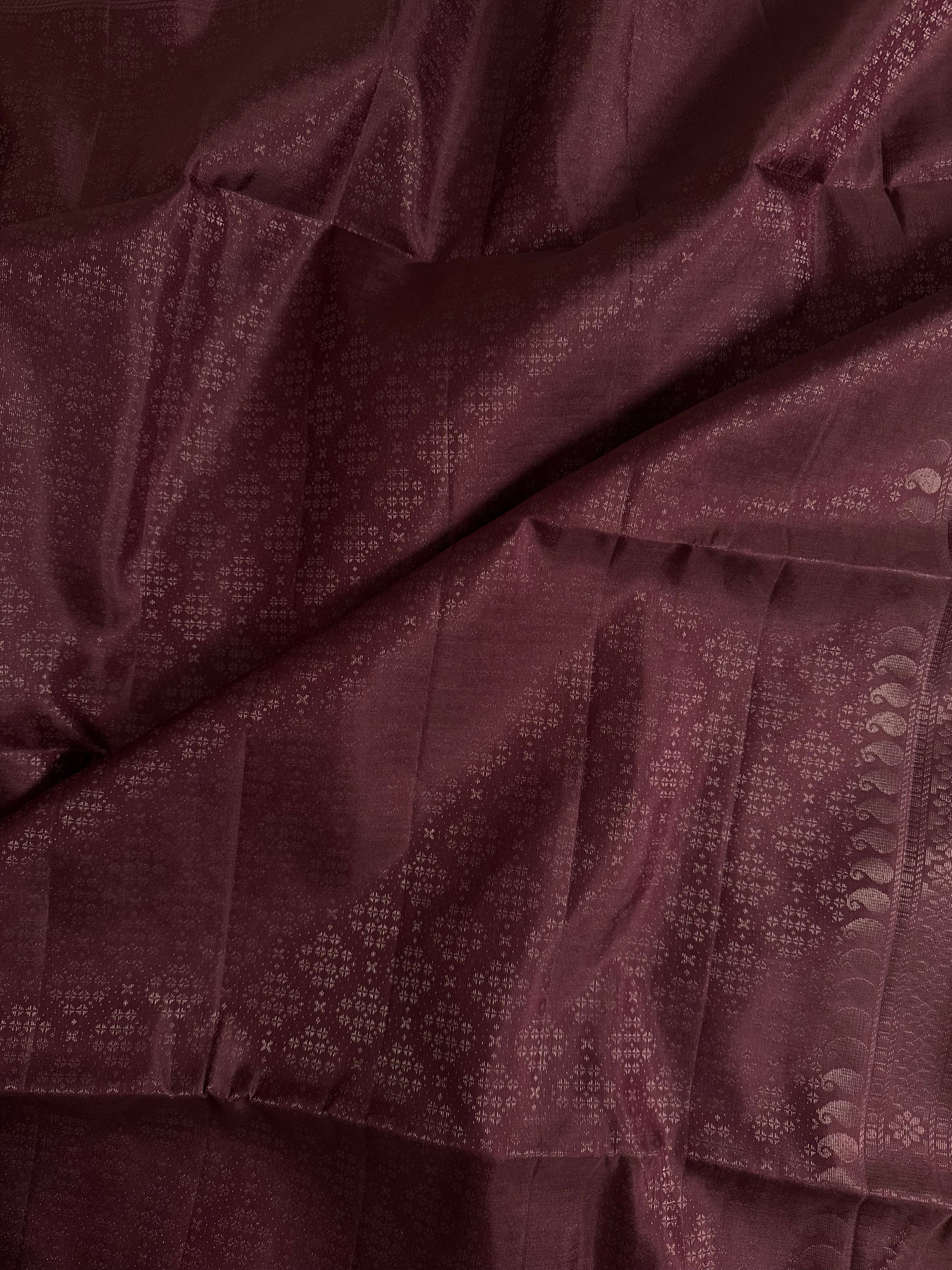 Neira – Grape Soft Silk Saree with Metallic Silver Zari