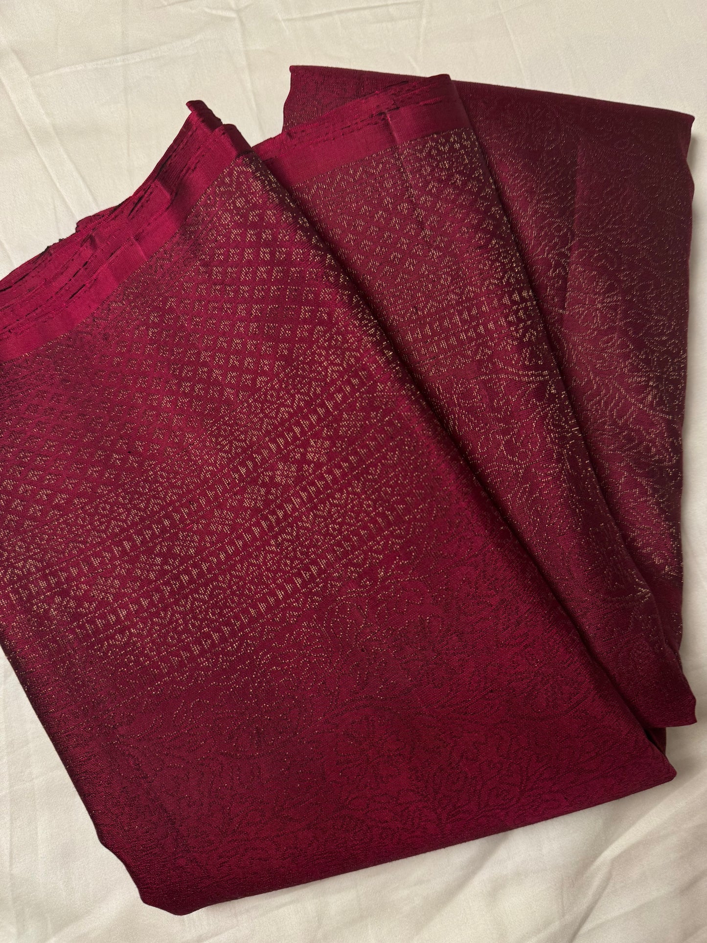 Fayra - Deep Tyrian Purple Soft Silk Saree