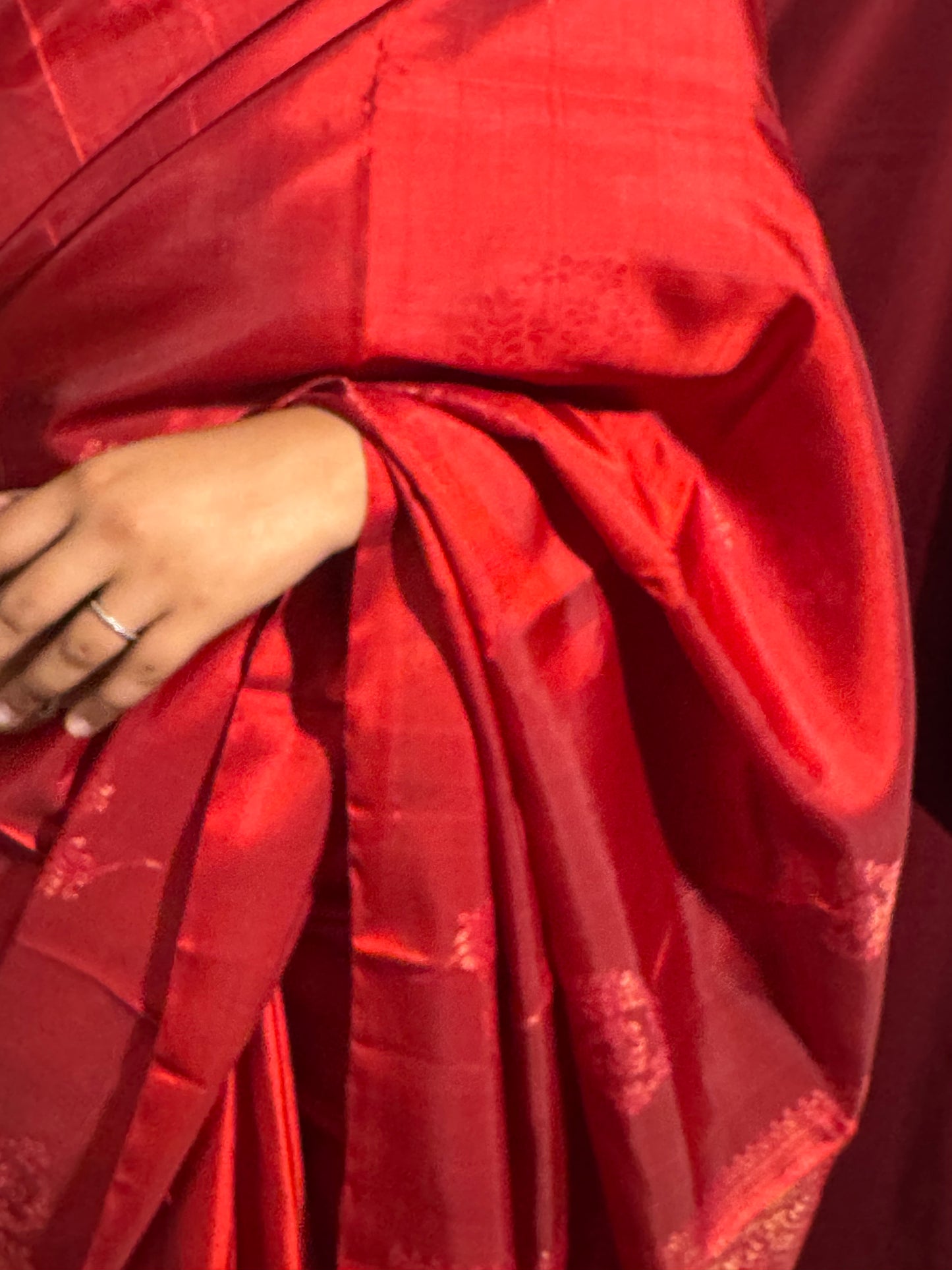 Ruhlaal- Classic Red Soft Silk Saree
